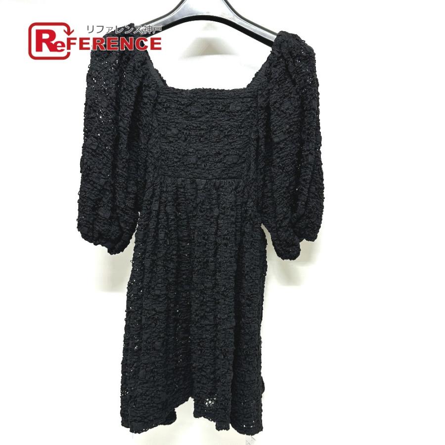 未使用 JILLSTUART ジルスチュアート 092-3260008 シュリンクジャージー レース アパレル トップス＆スカート セットアップ 黒色【中古】 | JILL STUART