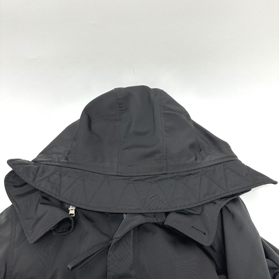 TOM FORD トムフォード TFO637 WZIP レザーパイピング フーデッド アパレル モッズコート ブラック メンズ【中古】 |  | 02