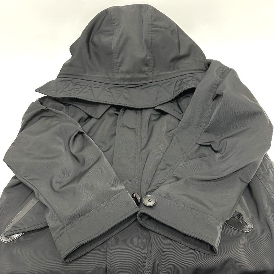 TOM FORD トムフォード TFO637 WZIP レザーパイピング フーデッド アパレル モッズコート ブラック メンズ【中古】 |  | 05