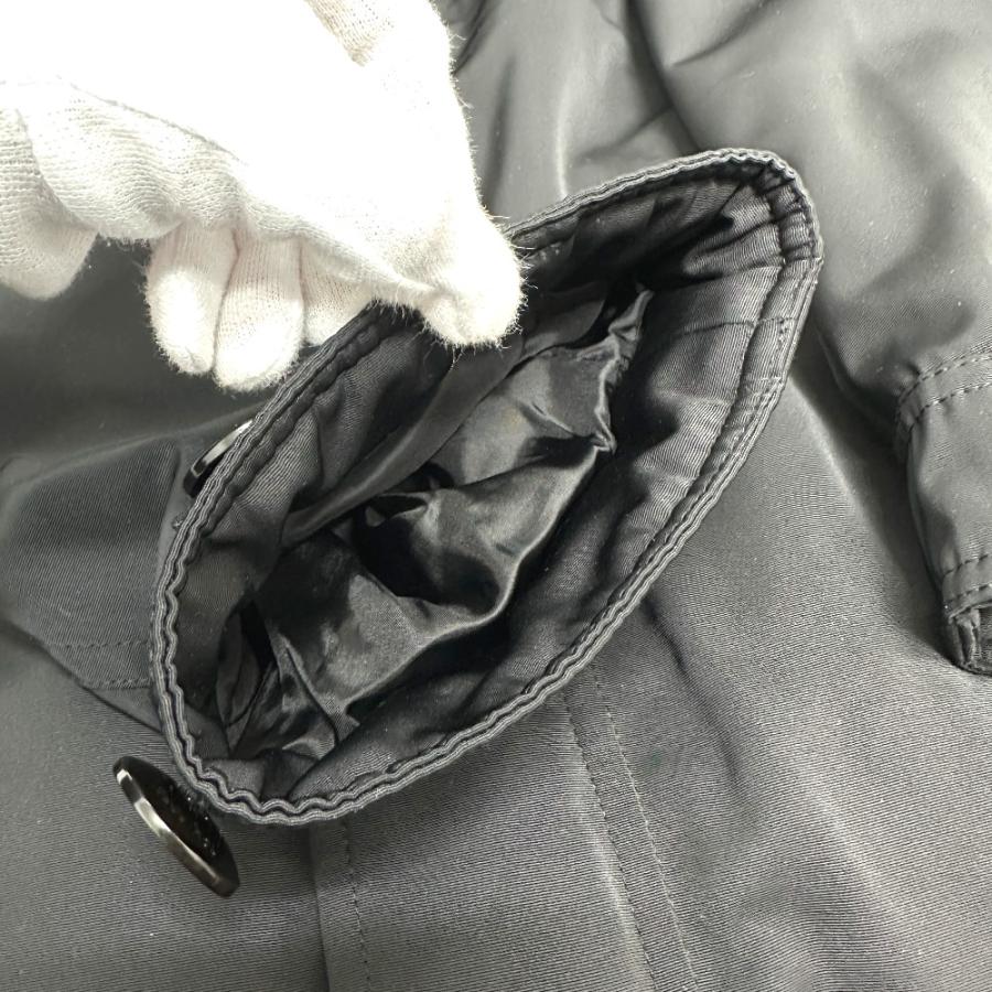 TOM FORD トムフォード TFO637 WZIP レザーパイピング フーデッド アパレル モッズコート ブラック メンズ【中古】 |  | 07