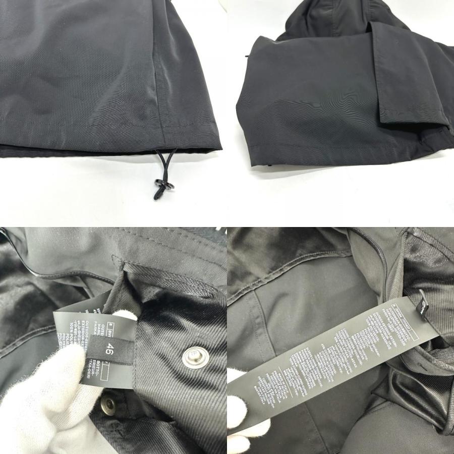 TOM FORD トムフォード TFO637 WZIP レザーパイピング フーデッド アパレル モッズコート ブラック メンズ【中古】 |  | 09