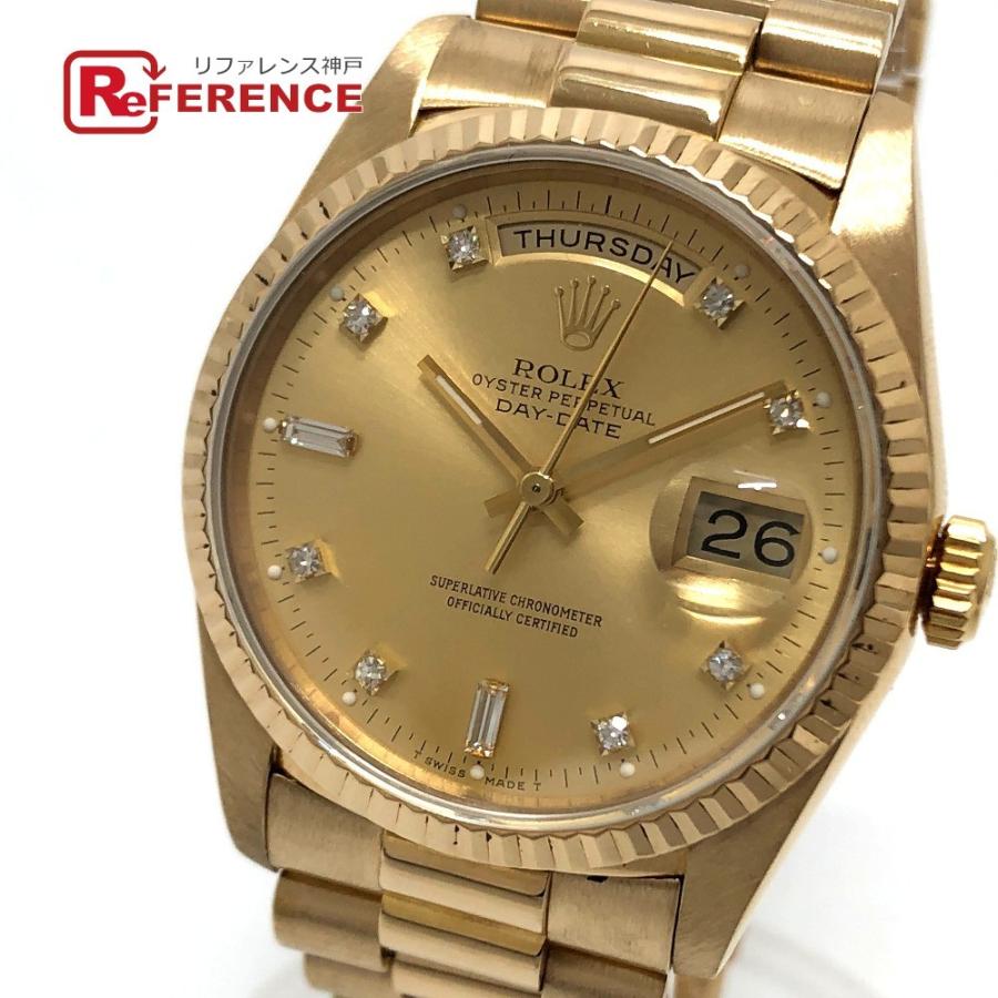 Rolex ロレックス 138a デイデイト 10pダイヤ 金無垢 腕時計 イエローゴールド メンズ 中古 リファレンス コレクション 通販 Yahoo ショッピング