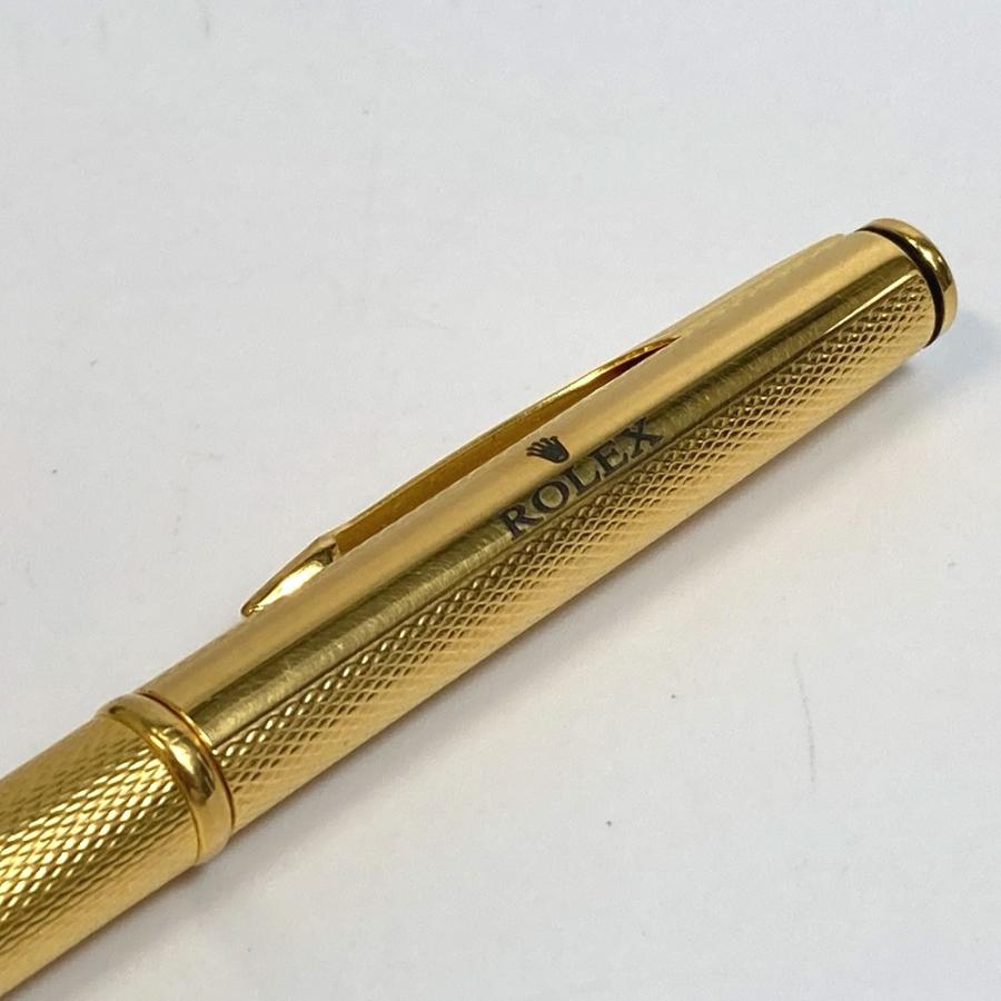ロレックス ノベルティ 非売品 ロゴ ツイスト式 ボールペン ゴールド