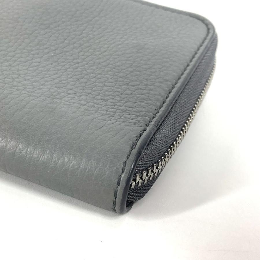 TIFFANY&Co. ティファニー ロゴ ラウンドファスナー スマホポーチ カードケース 名刺入れ パスケース ポーチ グレー レディース【中古】 | TIFFANY&Co. | 03