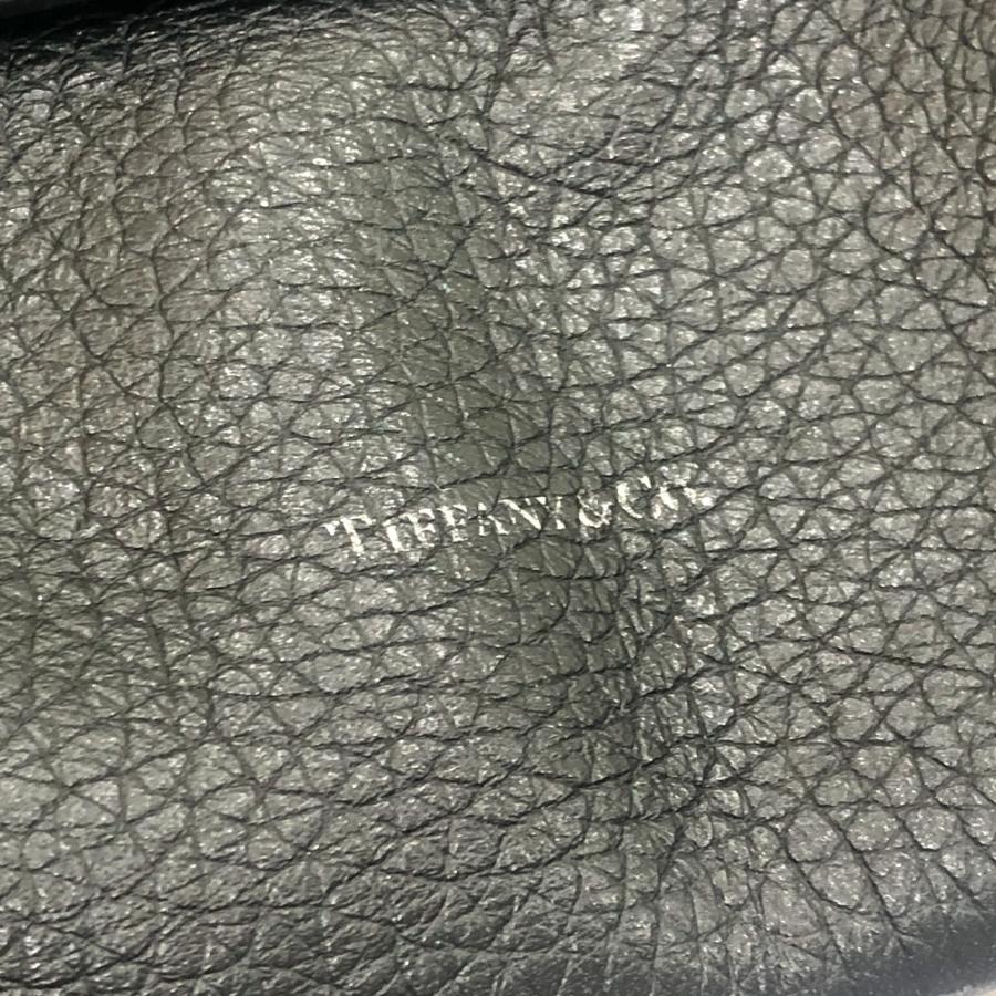 TIFFANY&Co. ティファニー 小物 雑貨 小物収納 マルチポーチ ロゴ スクエア フラット ポーチ ブラック レディース【中古】 | TIFFANY&Co. | 06