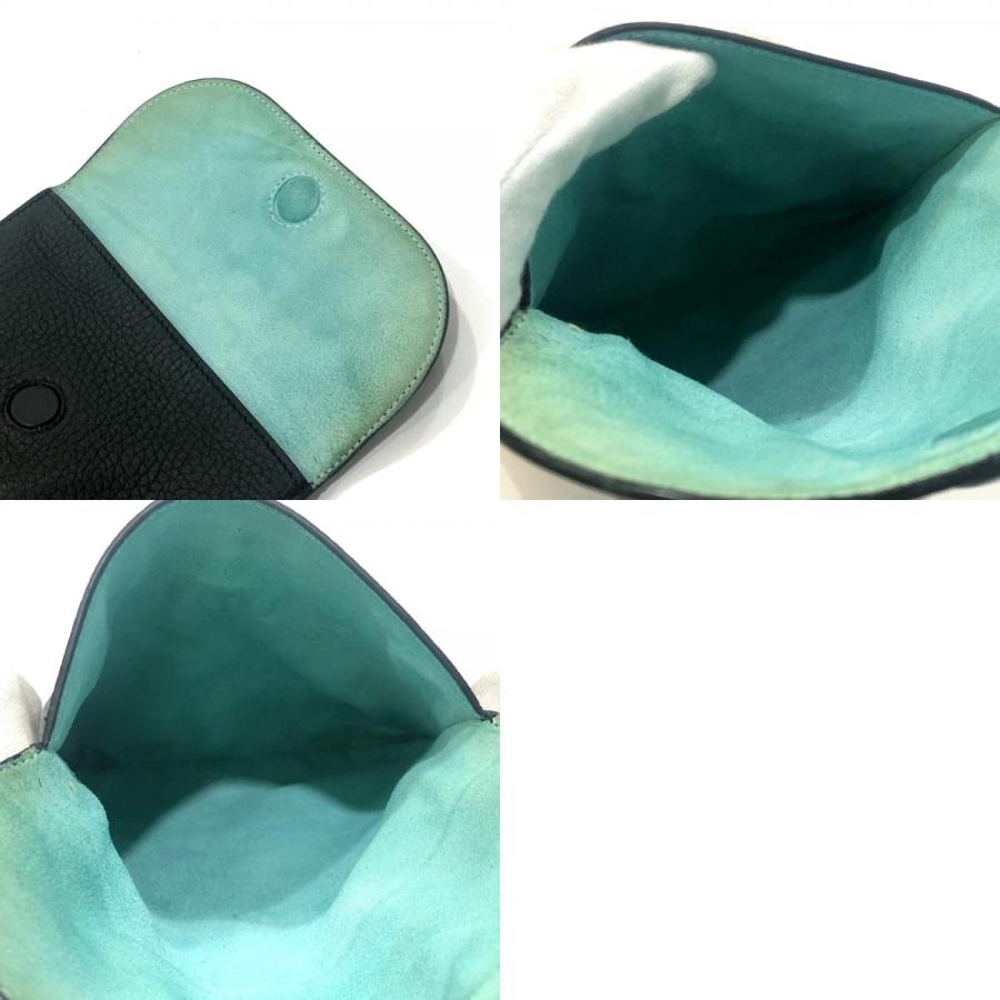 TIFFANY&Co. ティファニー 小物 雑貨 小物収納 マルチポーチ ロゴ スクエア フラット ポーチ ブラック レディース【中古】 | TIFFANY&Co. | 09