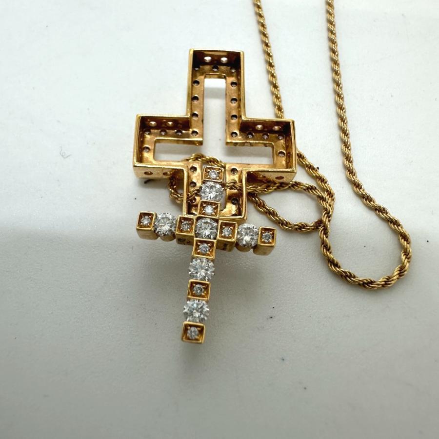 Damiani ダミアーニ 20079802 ベルエポック S クロス ダイヤ ネックレス ゴールド メンズ【中古】 | DAMIANI | 04