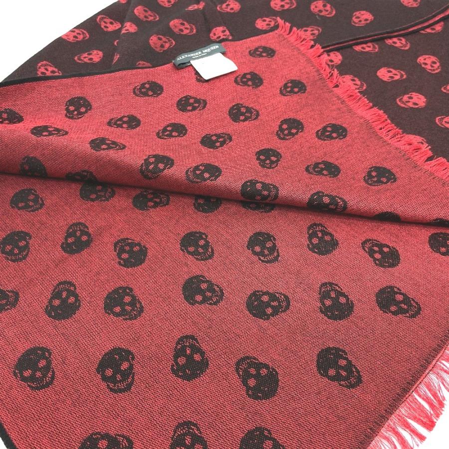 美品 Alexander McQueen アレキサンダーマックイーン スカル フリンジ