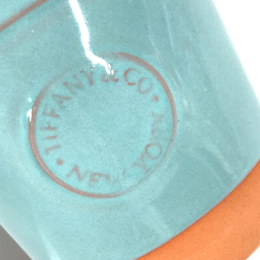 未使用 TIFFANY&Co. ティファニー ロゴ フラワーベース インテリア 小物入れ 花瓶 ブルー レディース【中古】 | TIFFANY&Co. | 04