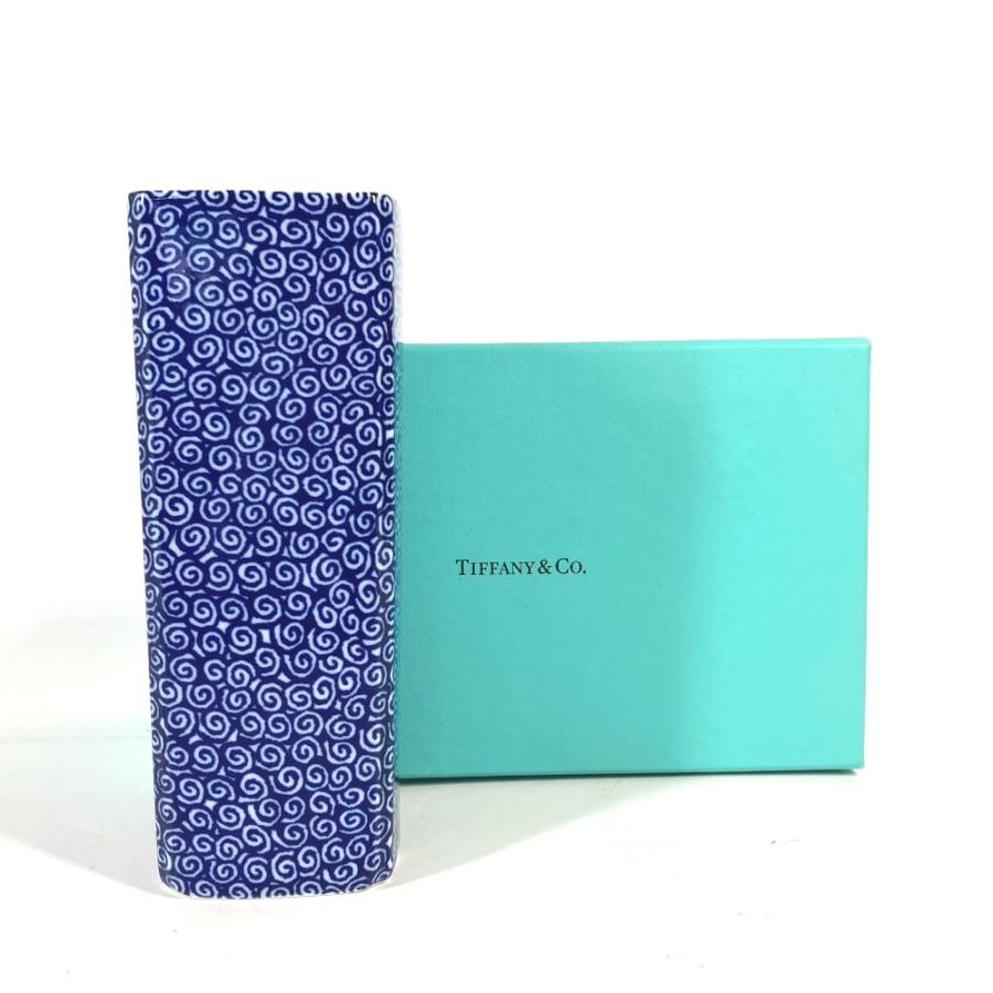 TIFFANY&Co.（ティファニー） フラワーベース インテリア 花瓶 ブルー