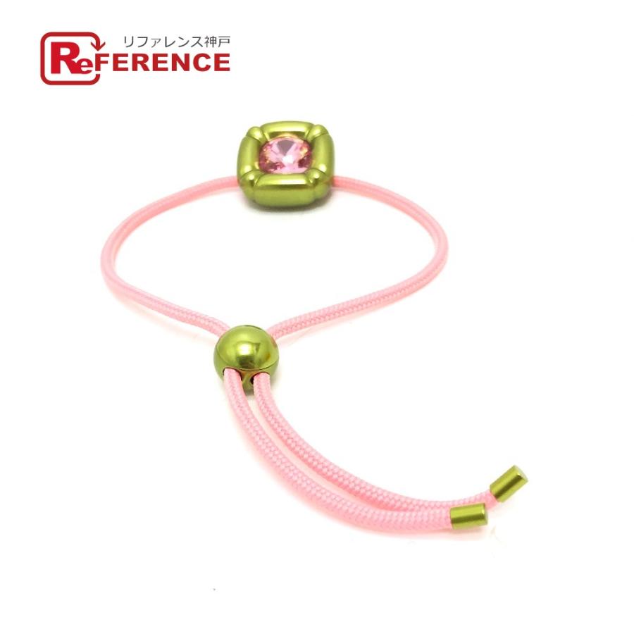 新品同様 SWAROVSKI スワロフスキー ビジュー コード ブレスレット ピンク レディース【中古】 | SWAROVSKI