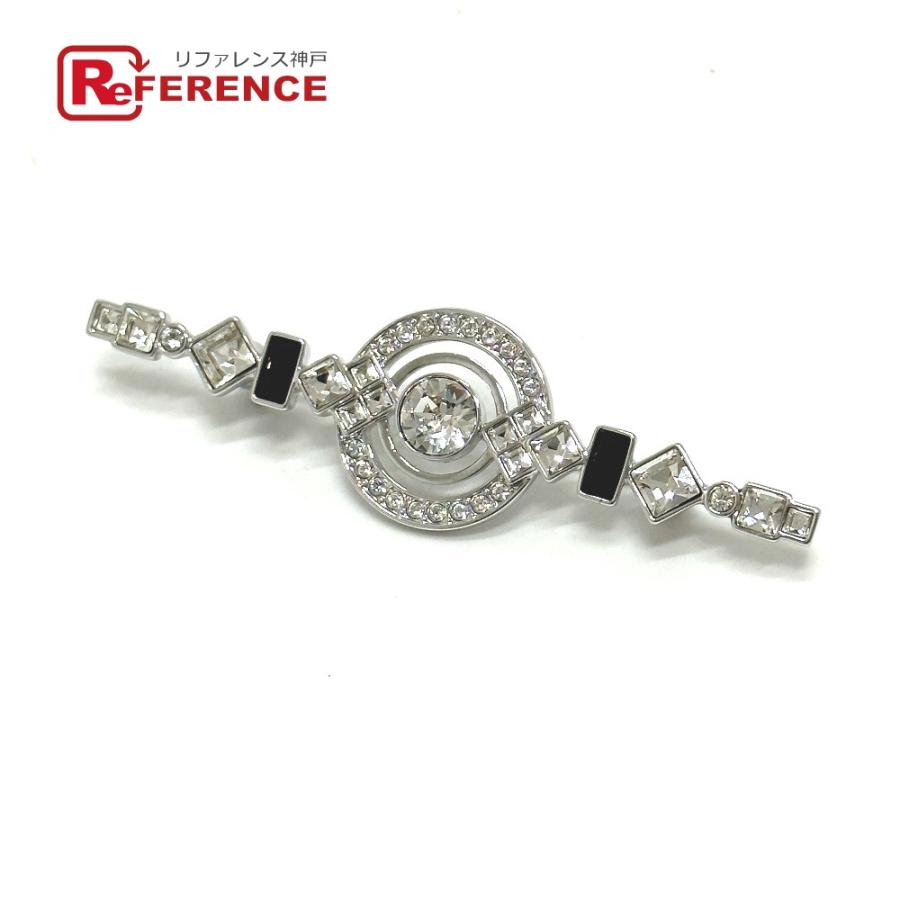 SWAROVSKI スワロフスキー クリスタル ブローチ GP シルバー レディース【中古】未使用 | SWAROVSKI