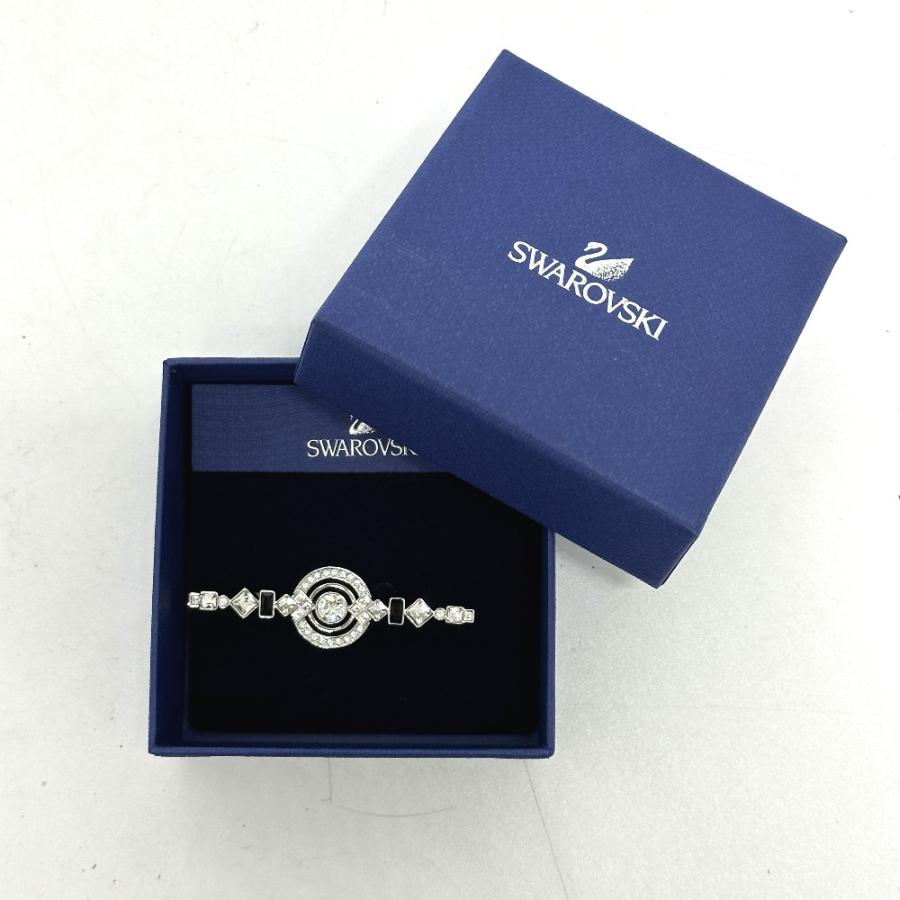 SWAROVSKI スワロフスキー クリスタル ブローチ GP シルバー レディース【中古】未使用 | SWAROVSKI | 08