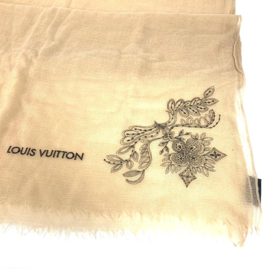 LOUIS VUITTON（ルイ・ヴィトン） M70836 フリンジ ロゴ 大判 ストール
