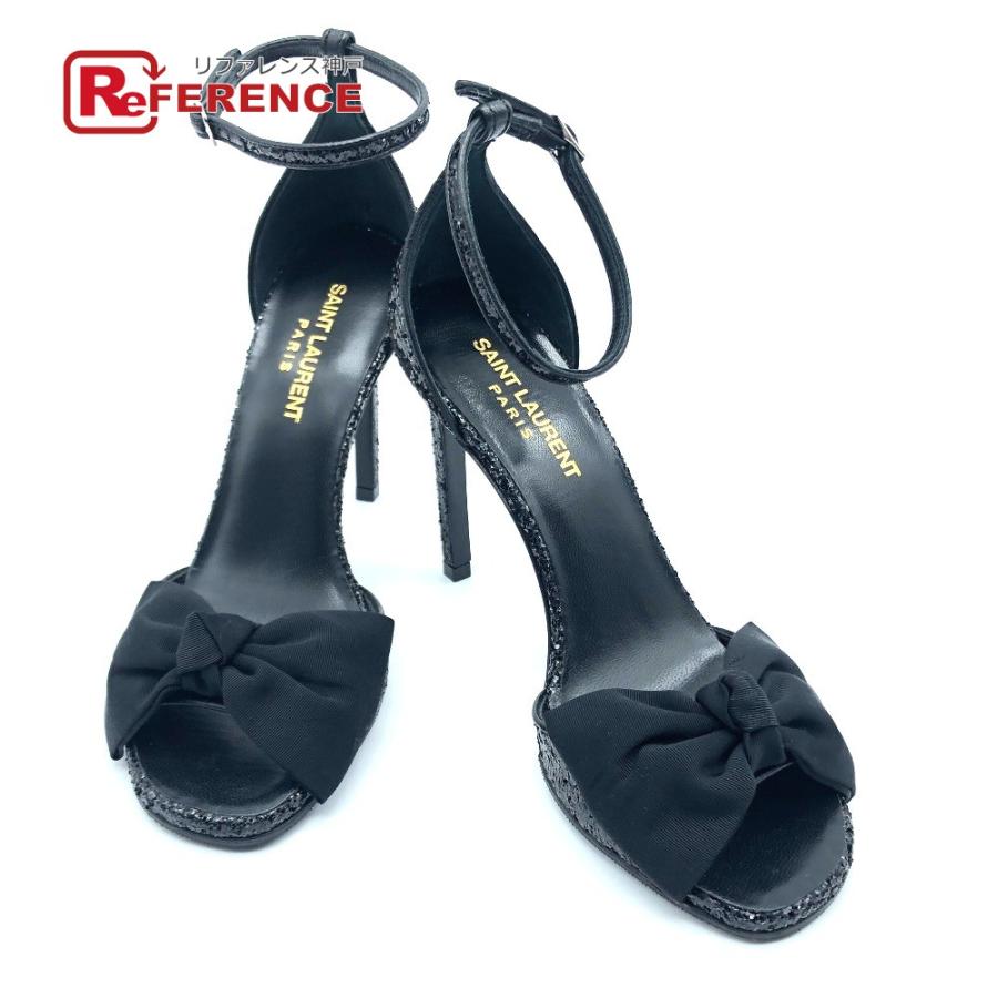 未使用 SAINT LAURENT PARISサンローランパリ  438805 サンダル ヒール グリッター パンプス レディース | 