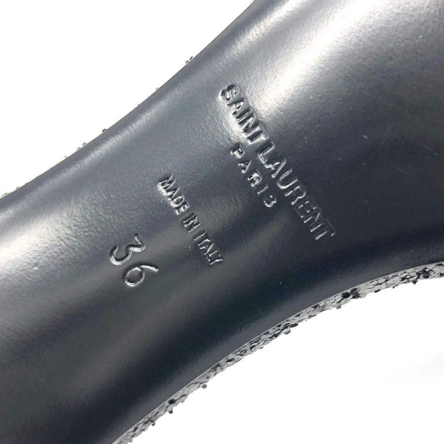 未使用 SAINT LAURENT PARISサンローランパリ  438805 サンダル ヒール グリッター パンプス レディース |  | 05