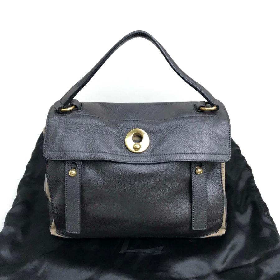 YVES SAINT LAURENT イヴ・サンローラン 229680 ワンショルダー カバン ショルダーバッグ ミューズトゥ ハンドバッグ グレー【中古】 | Yves Saint Laurent | 08