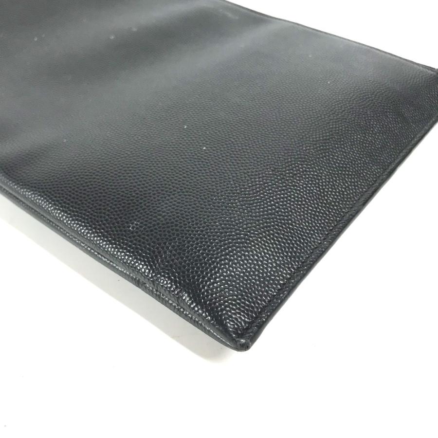 SAINT LAURENT PARIS サンローランパリ 375950 ロゴ ポーチ カバン クラッチバッグ ブラック メンズ【中古】 |  | 05