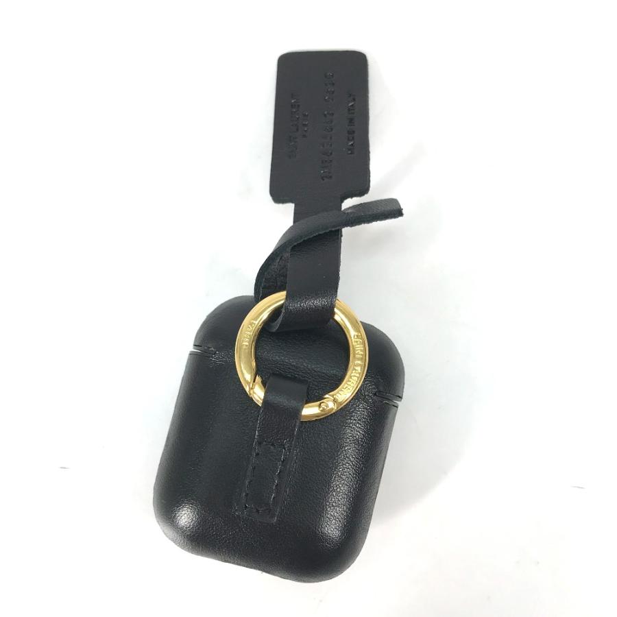 【美品】 サンローラン　Airpodsケース 美品 SAINT LAURENT PARIS サンローランパリ 635662 ロゴ airpods