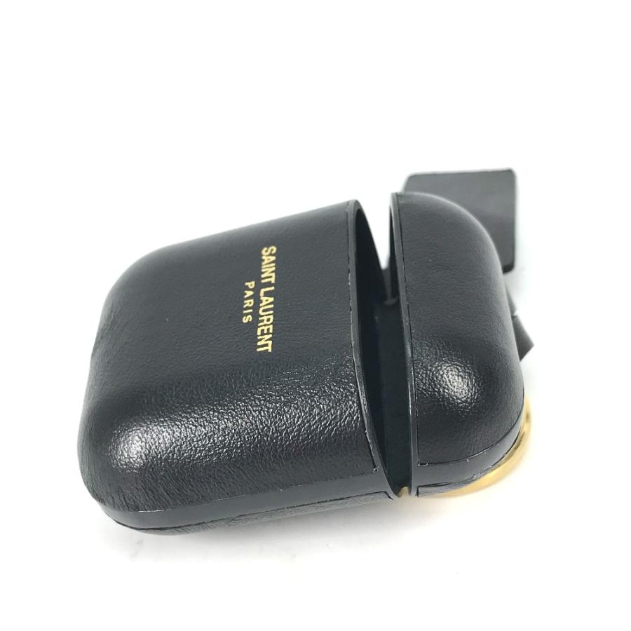 美品 SAINT LAURENT PARIS サンローランパリ 635662 ロゴ airpods
