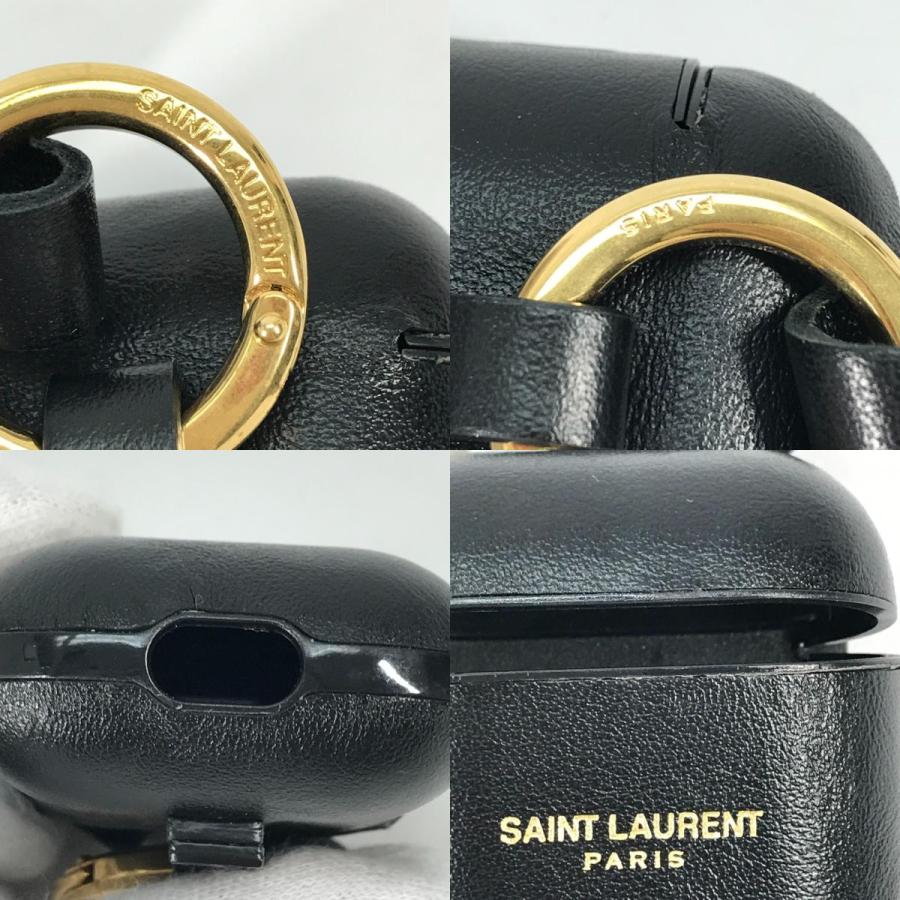美品 SAINT LAURENT PARIS サンローランパリ 635662 ロゴ airpods