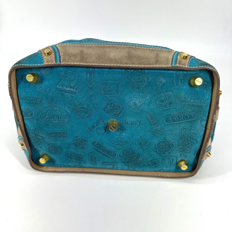 LOEWE ロエベ 160周年 カバン ハンドバッグ トートバッグ ミニ ボストンバッグ ブルー レディース【中古】 | LOEWE | 02