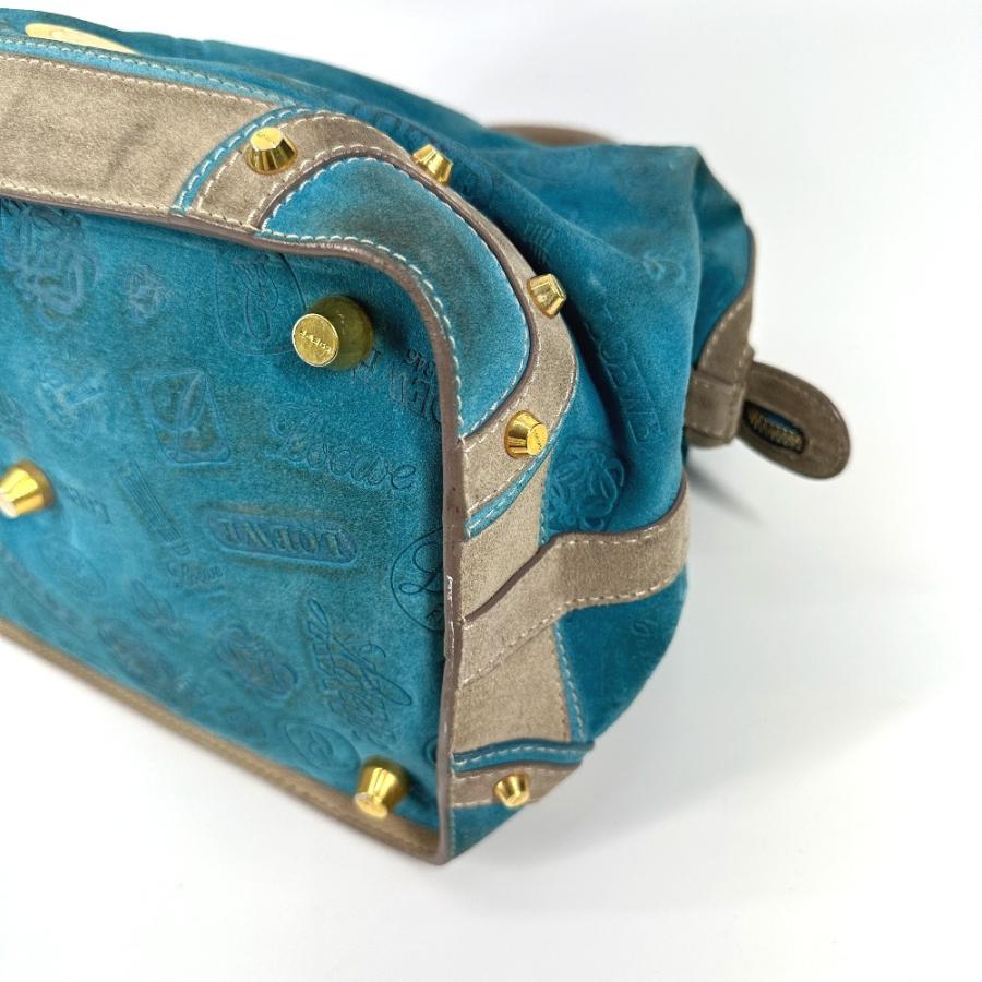 LOEWE ロエベ 160周年 カバン ハンドバッグ トートバッグ ミニ ボストンバッグ ブルー レディース【中古】 | LOEWE | 03