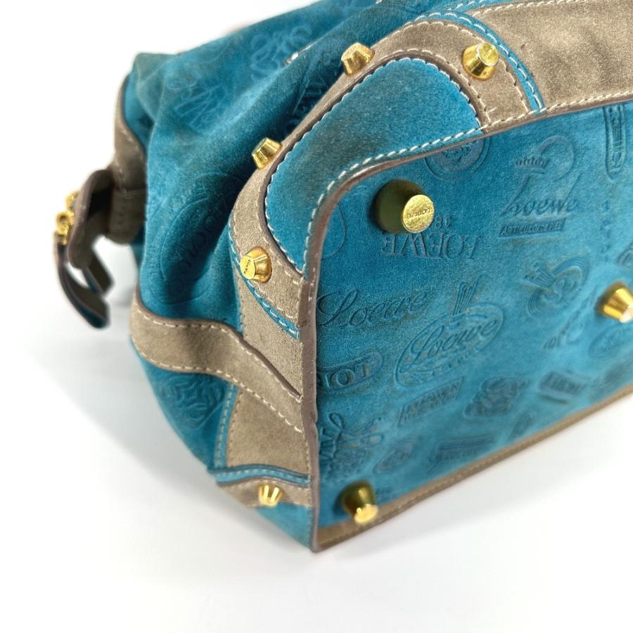 LOEWE ロエベ 160周年 カバン ハンドバッグ トートバッグ ミニ ボストンバッグ ブルー レディース【中古】 | LOEWE | 04