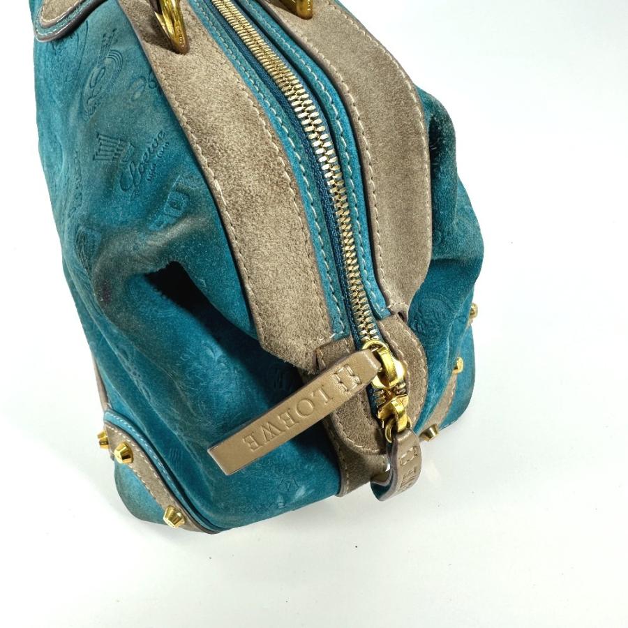 LOEWE ロエベ 160周年 カバン ハンドバッグ トートバッグ ミニ ボストンバッグ ブルー レディース【中古】 | LOEWE | 07