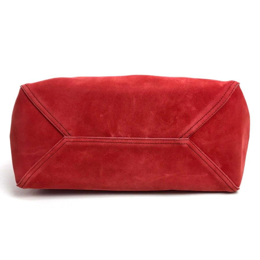 LOEWE ロエベ ショルダーバッグ ハンドバッグ レオ ロゴ トートバッグ スエード レッド レディース | LOEWE | 02