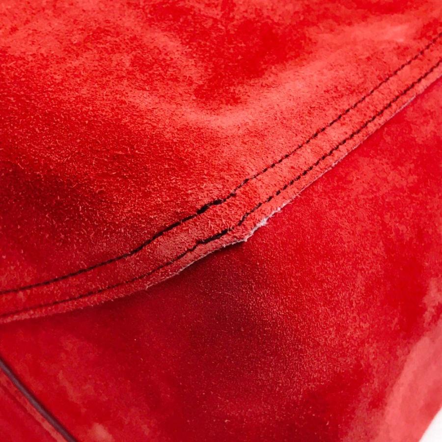 LOEWE ロエベ ショルダーバッグ ハンドバッグ レオ ロゴ トートバッグ スエード レッド レディース | LOEWE | 04