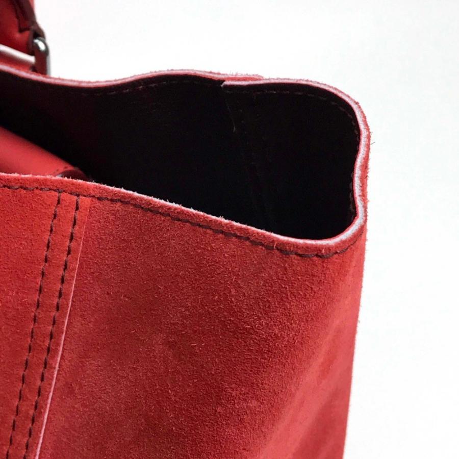 LOEWE ロエベ ショルダーバッグ ハンドバッグ レオ ロゴ トートバッグ スエード レッド レディース | LOEWE | 05