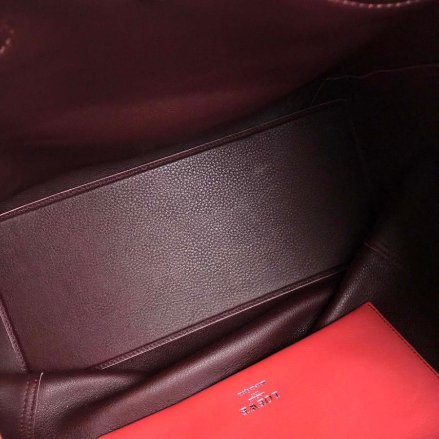 LOEWE ロエベ ショルダーバッグ ハンドバッグ レオ ロゴ トートバッグ スエード レッド レディース | LOEWE | 06