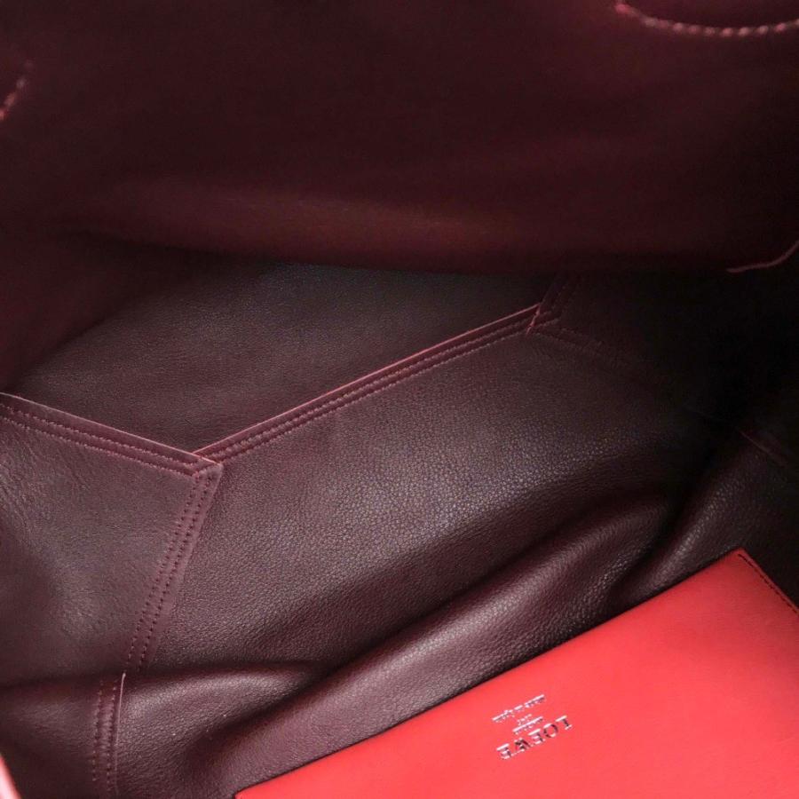 LOEWE ロエベ ショルダーバッグ ハンドバッグ レオ ロゴ トートバッグ スエード レッド レディース | LOEWE | 07
