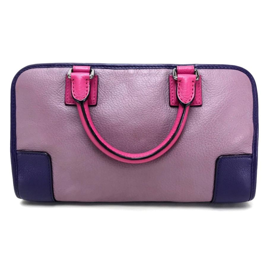 LOEWE ロエベ ミニ トートバッグ ボストンバッグ アマソナ28 アナグラム トリコロール ハンドバッグ レザー レディース | LOEWE | 01