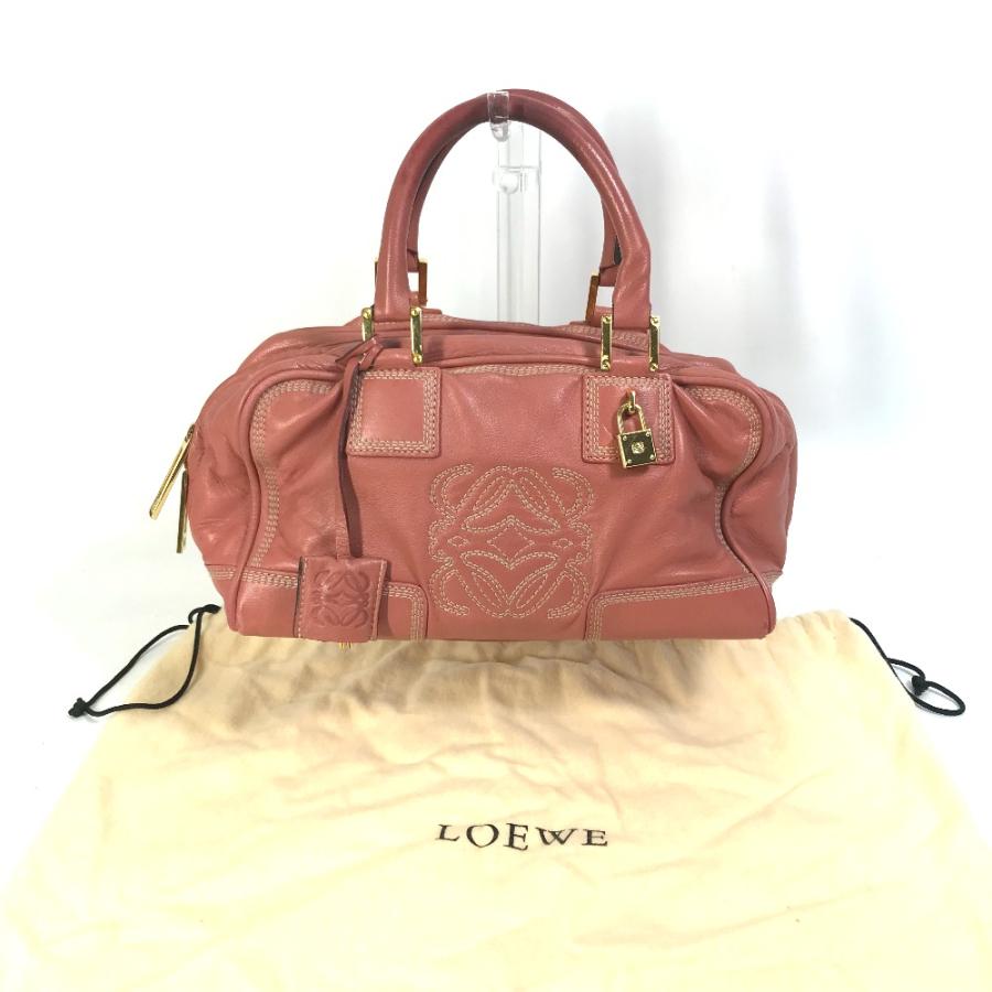 LOEWE ロエベ アマソナ 28 カバン トートバッグ ハンドバッグ レッド レディース【中古】 | LOEWE | 04