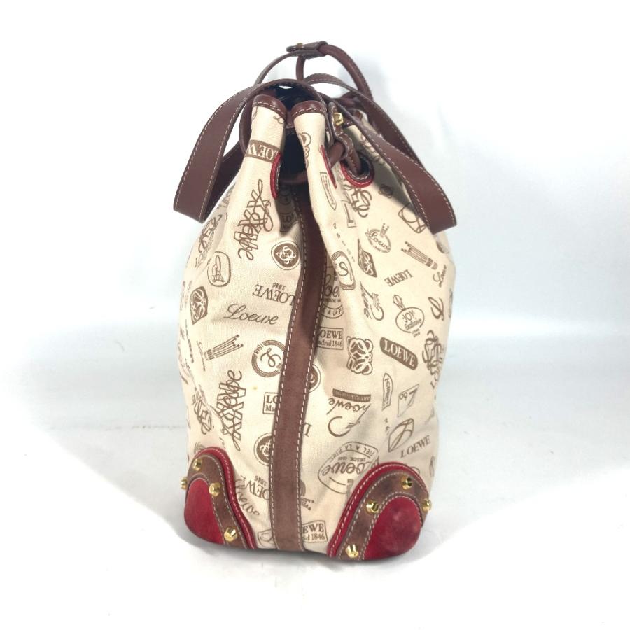 LOEWE ロエベ ロゴ アナグラム 巾着 カバン 肩掛け 160周年 ショルダーバッグ ベージュ レディース【中古】 | LOEWE | 02
