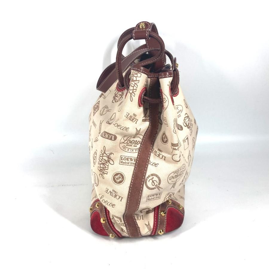 LOEWE ロエベ ロゴ アナグラム 巾着 カバン 肩掛け 160周年 ショルダーバッグ ベージュ レディース【中古】 | LOEWE | 03