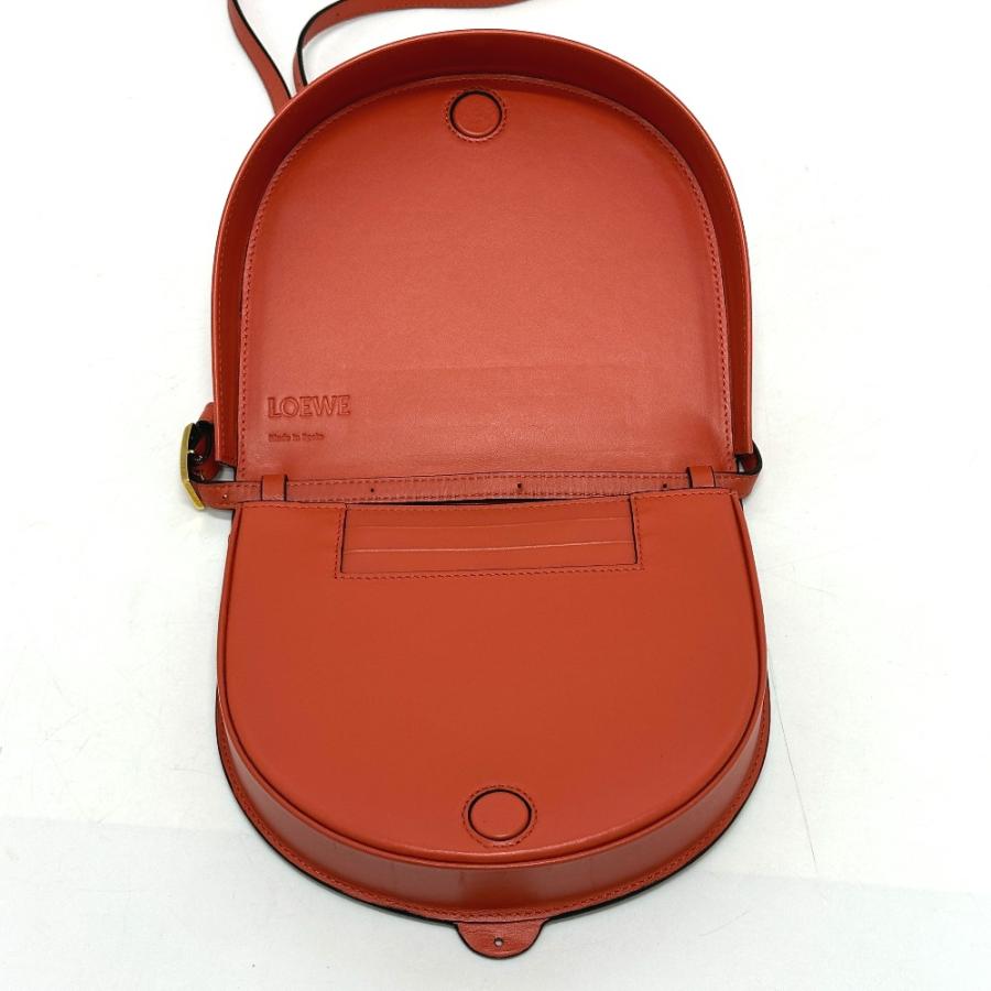 未使用　LOEWE　ロエベ　バッグ　アナグラム　ヒール　ショルダー　レザー LOEWE ロエベ アナグラム ヒール カバン 斜め掛け 肩掛け ショルダー