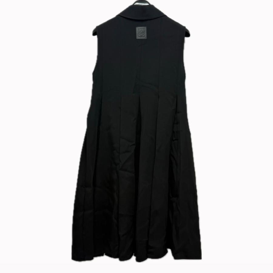 LOEWE ロエベ S359Y09XG5 トラペーズ ショートドレス アパレル ノースリーブ ひざ丈 ポケット付き ワンピース ブラック レディース【中古】 | LOEWE | 01