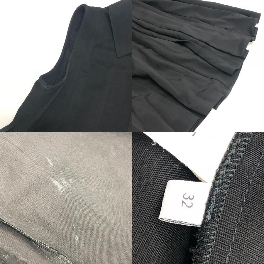 LOEWE ロエベ S359Y09XG5 トラペーズ ショートドレス アパレル ノースリーブ ひざ丈 ポケット付き ワンピース ブラック レディース【中古】 | LOEWE | 07