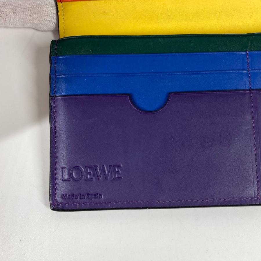LOEWE ロエベ アナグラム 2つ折り ロングウォレット レインボー 長財布  