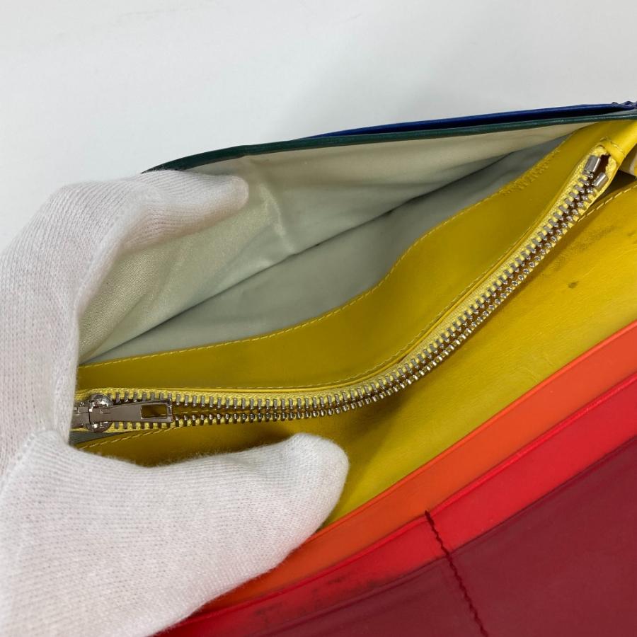 LOEWE（ロエベ） アナグラム 2つ折り ロングウォレット レインボー 長