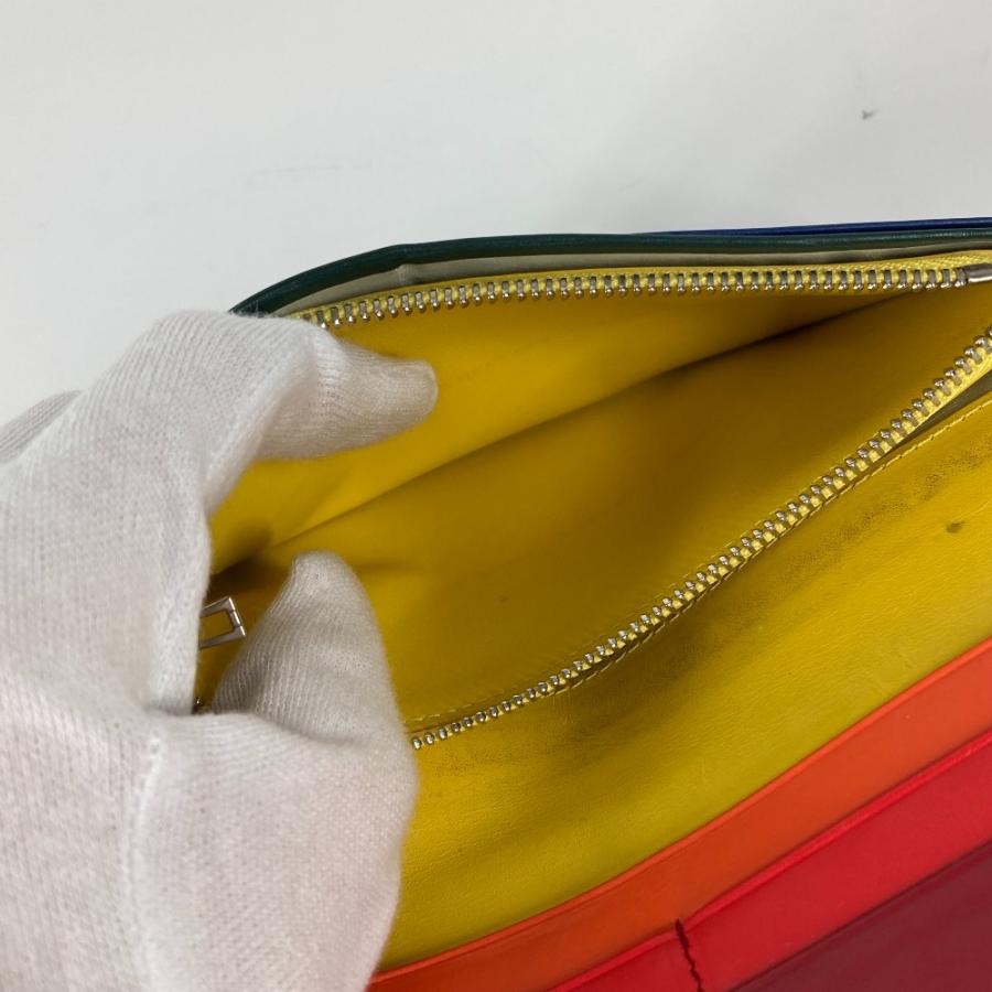 LOEWE（ロエベ） アナグラム 2つ折り ロングウォレット レインボー 長
