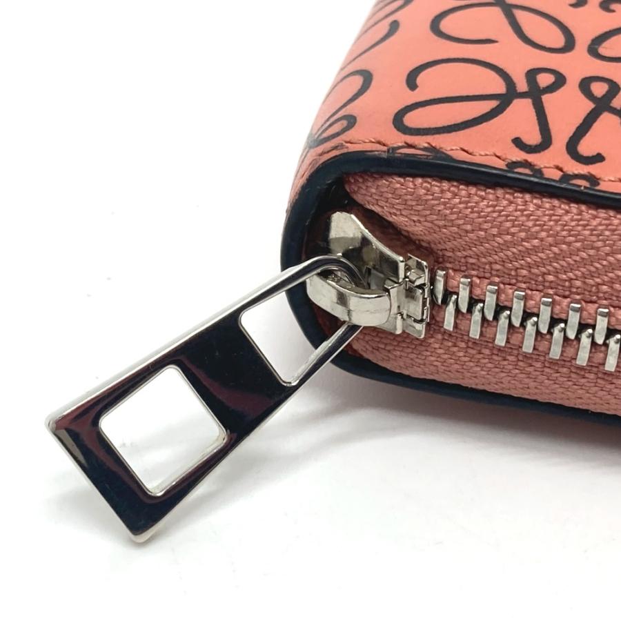 LOEWE ロエベ 107N55GF13 ジップアラウンド ウォレット ファッション小物 アナグラム 長財布 レザー ピンクチューリップ ピンク【中古】 | LOEWE | 04