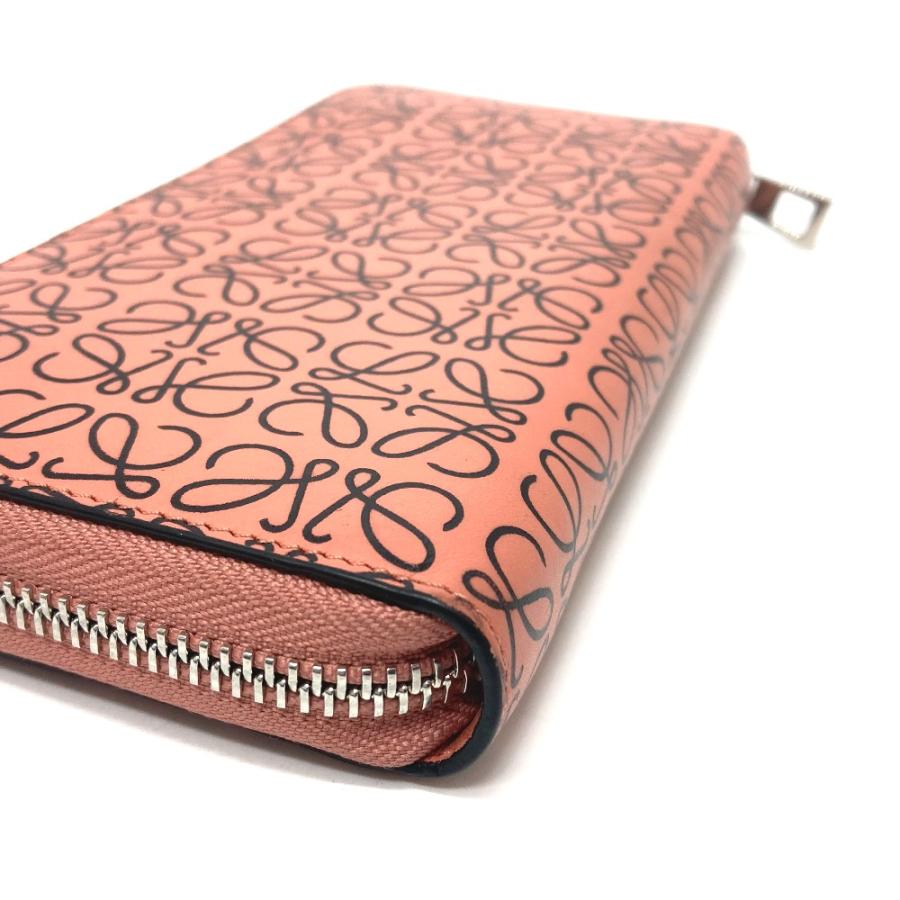 LOEWE ロエベ 107N55GF13 ジップアラウンド ウォレット ファッション小物 アナグラム 長財布 レザー ピンクチューリップ ピンク【中古】 | LOEWE | 05