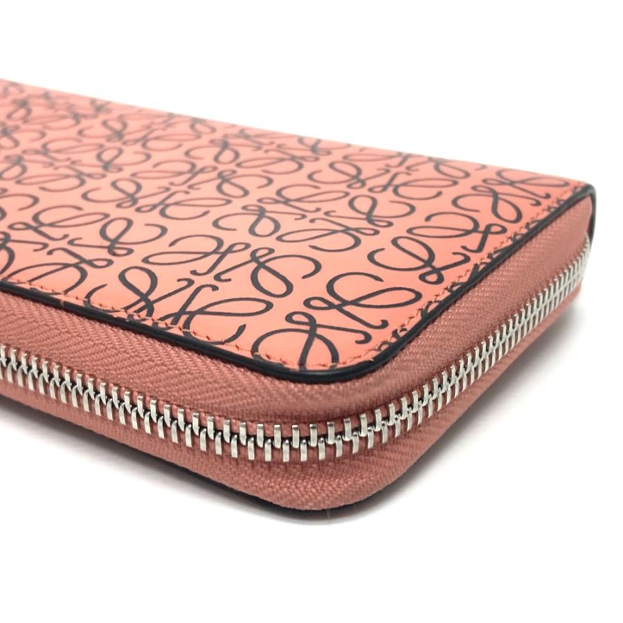 LOEWE ロエベ 107N55GF13 ジップアラウンド ウォレット ファッション小物 アナグラム 長財布 レザー ピンクチューリップ ピンク【中古】 | LOEWE | 06