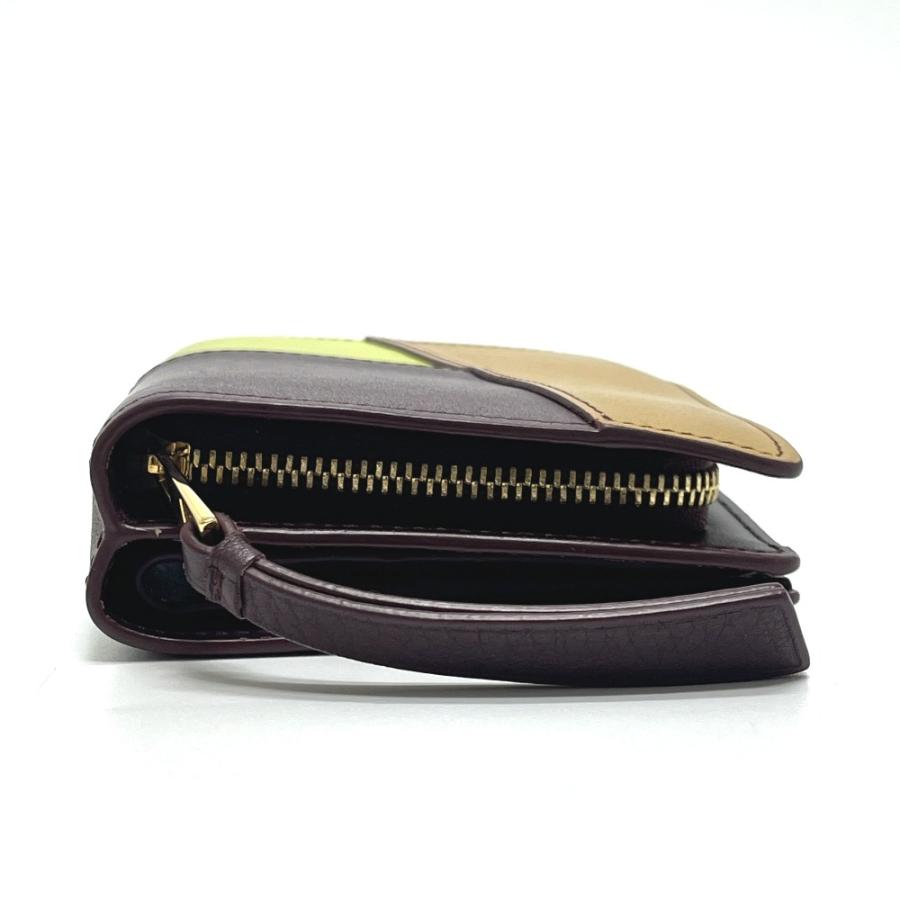LOEWE ロエベ C510Z41X01 パズル コンパクト ジップウォレット ミニ財布 折りたたみ財布 2つ折り財布 マルチカラー レディース【中古】 | LOEWE | 03