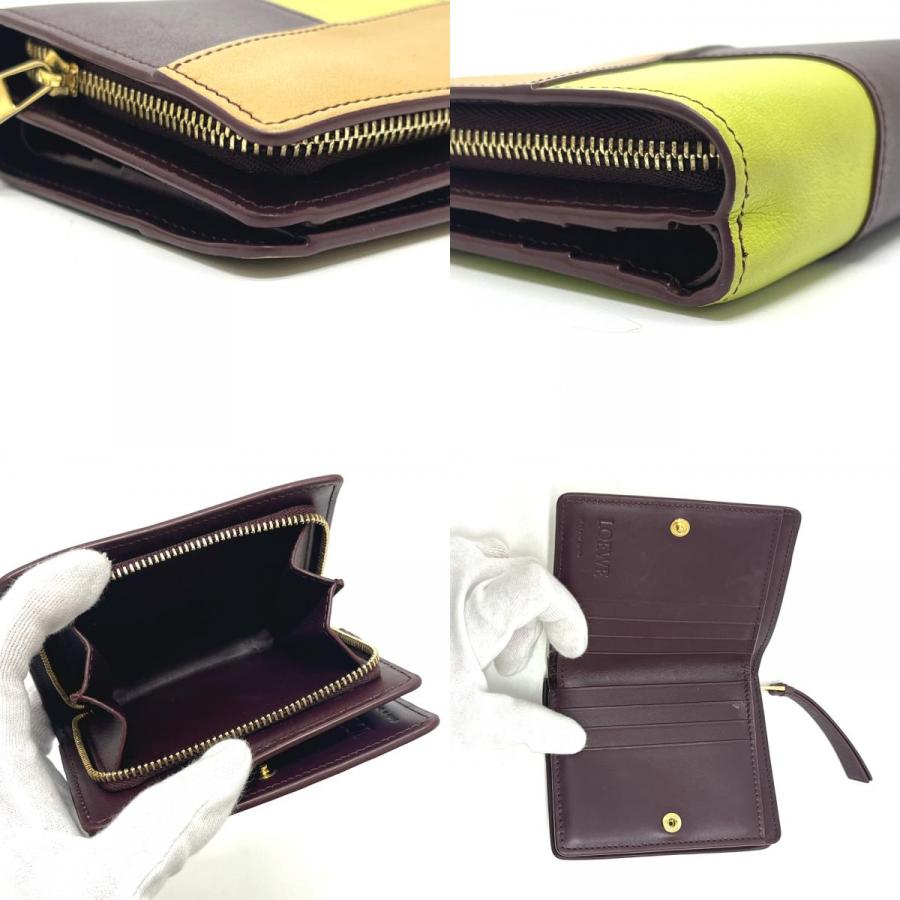 LOEWE ロエベ C510Z41X01 パズル コンパクト ジップウォレット ミニ財布 折りたたみ財布 2つ折り財布 マルチカラー レディース【中古】 | LOEWE | 07