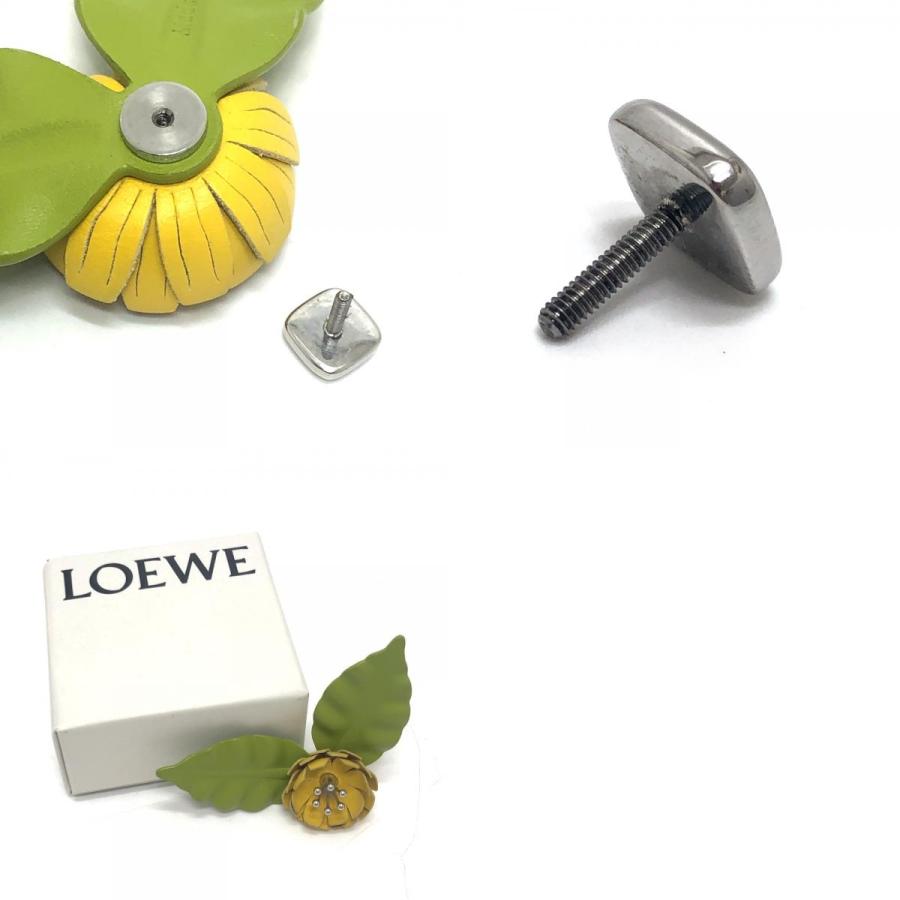 LOEWE ロエベ フラワー ピン ブローチ アクセサリー ファッション小物 2026春夏 ブローチ イエロー グリーン レディース【中古】 | LOEWE | 09